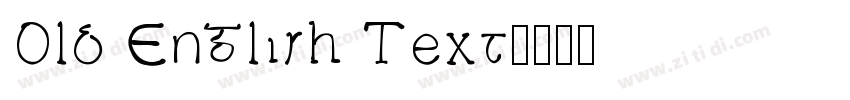 Old English Text字体转换